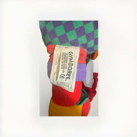 VTG Gymboree Gymbo Clown Plush Teach Me to Dress Crinkle Sensory Learning 16"‎ - Picture 3 of 3